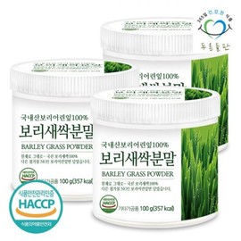 Green Field 100% domestic barley sprout powder 100gx3 cans / 푸른들판 국내산 새싹보리 100% 분말 가루 100gx3통