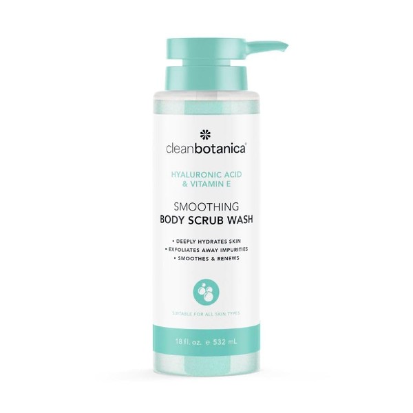 CLEAN BOTÁNICA, Exfoliante de Baño Espumoso con Ácido Hialurónico y