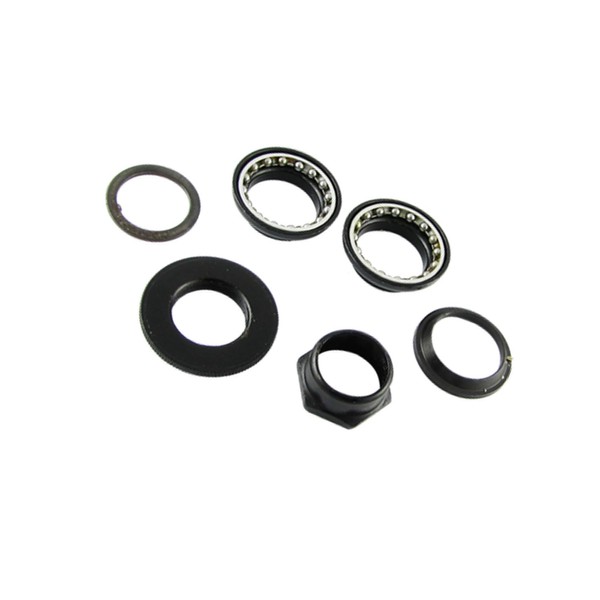 Motoforti 1inch Diameter Bike Headset Bicycle Head Parts Set Black