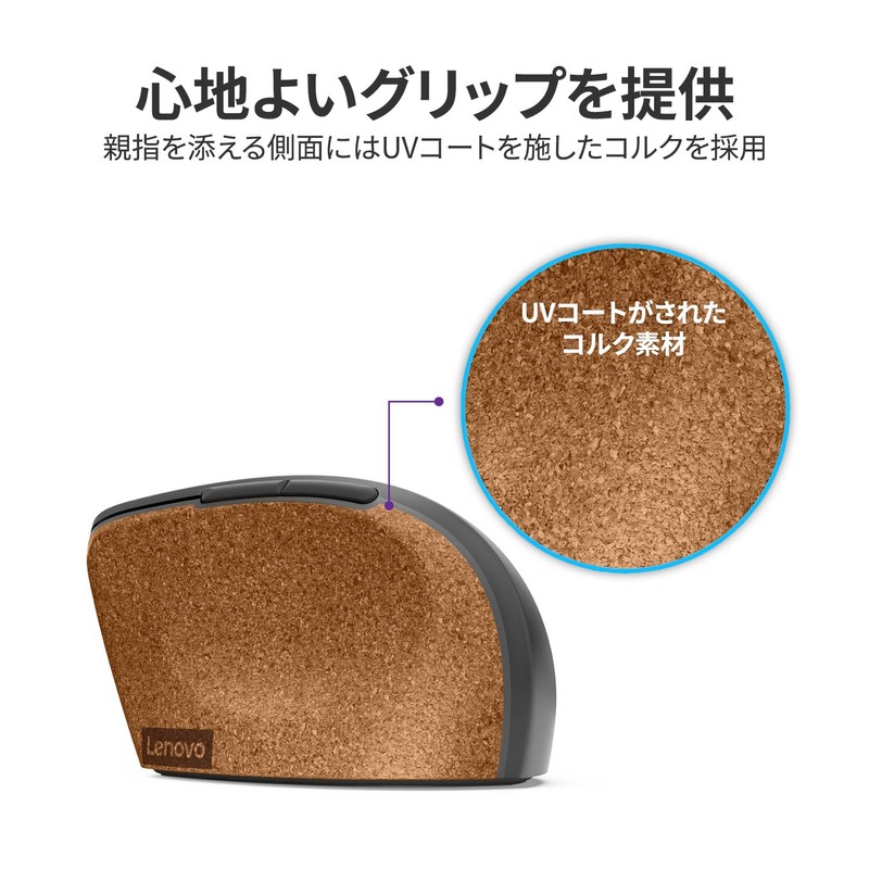 Lenovo Go Wireless Vertical Mouse Wireless Connection 6 Button Vertical