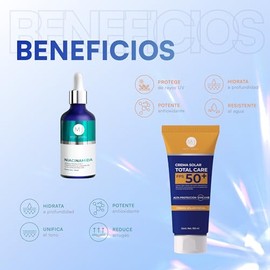 MIST JEWEL Kit Facial Protector Solar FPS50  Srum de Niacinamida  Antimanchas, Control de Grasa, Minimiza Poros y Protege del Sol  Rutina de Skincare 