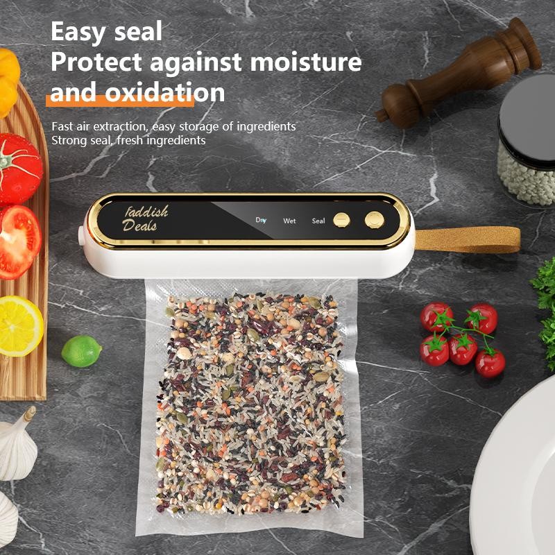 【Faddish】Portable vacuum sealing machine, automatic electric vacuum sealing machine, one