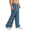 Deyeek Tear Away Pants for Men 2 Side Snap Full