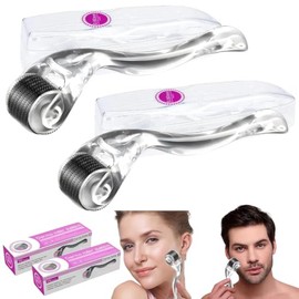2 PCS Facial Roller Skin Care Tool,Facial Para Herramientas Rodillo Para Rostro Herramientas,Adecuado para Masajes Facialesy Capilares.(Transparente) 