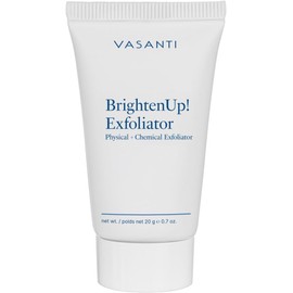 Vasanti Brighten Up! Enzymatic Face Rejuvenator - Powerful Scrub Brightens, Exfoliates and Cleanses Gently with Instant Results for Soft, Smooth and Radiant Skin - Enriched with Papaya, Professional Microcrystals and Aloe - 100% Paraben Free, 100% Vegan, 