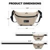 PELLIOT Large Fanny Pack Crossbody Bag Water Repellent Waist Pack