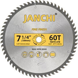 3Pack Combo 7-1/4 Inch 24T&40T&60T Woodworking Saw Blades with 5/8" Arbor, 0.06" Thin Kerf Alternating Top Bevel Tungsten Carbide Teeth Circular Saw Table Saw Blade, Ideal for Various Woods Cutting