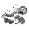 100 Set Pin Back Button Parts 2.3in Diameter Tinplate Plastic