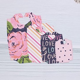 KSCRAFT Heart Closure Tags Metal Cutting Dies Stencils for DIY Scrapbooking Decorative Embossing DIY Paper Card