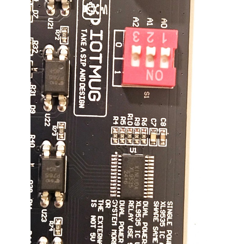 IOTMUG 8 Channel I2C Electromagnetic Relay Module Arduino Raspberry Dual