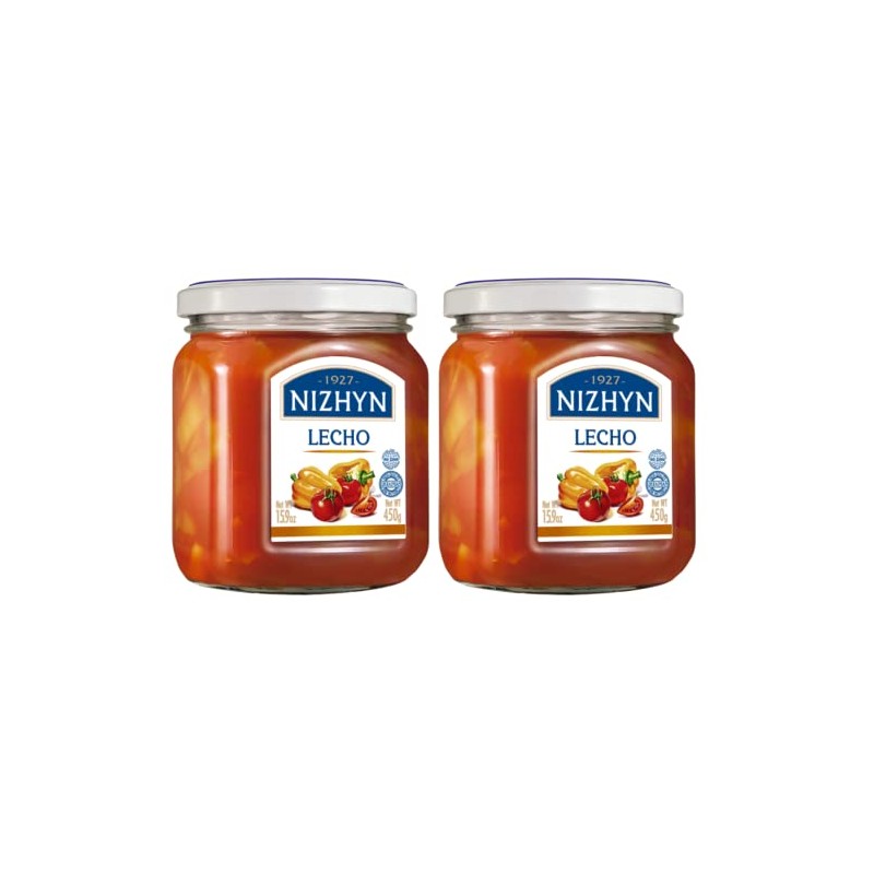 Nezhin Pepper in Tomato, Lecho 450g, No Preservatives Added, Made