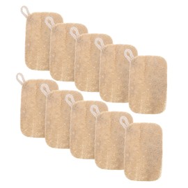 VICASKY 10pcs Natural Loofah Kitchen Sponges Scratch Dish Scrubbers for Cleaning Gentle Reusable Loofah Dish Towels Easy Maintenance for Kitchenware Care