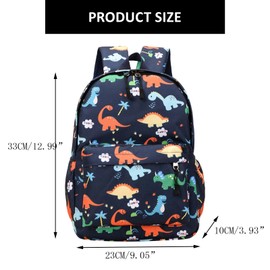 Asheyya Toddler Boy Dinosaur Backpack, Kids Baby Rucksack for Nursery for 3-6 Year Old