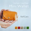 Raficaro Women's Mini Wallet, Coin Purse, Italian Leather, Genuine Leather,