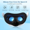 YHX-OU Silikon Face Pad Kompatibel mit Meta Quest 3S Gesichtsabdeckung