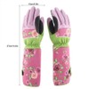 Long Rose Pruning Gardening Gloves Puncture Resistant Work Yard Glove(Pink)