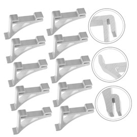 Veemoon Freezer Clamp Hooks Pack of 10 Aluminium Shelf Clips for Fridge Fridge Support Clip Metal Hooks