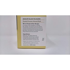 Bigelow Toasted Coconut Almond Bark 36 Tea Bags (2 boxes of 18)