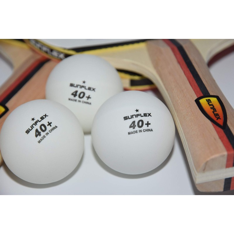 sunflex Contest ITTF Table Tennis Set Bat and Balls