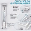 NICENEEDED 10PCS 5 Inch Gutter Hangers, Hidden Gutter Brackets Clips