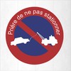 'decooo. Be No Parking Decal Sticker Sign Parken Verboten, Rain,