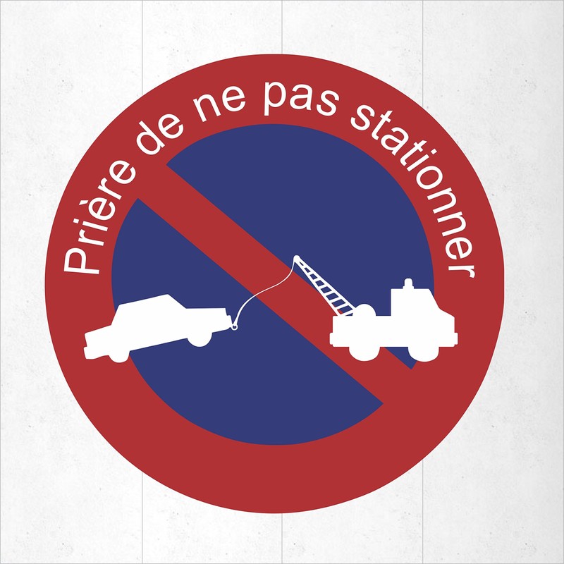 'decooo. Be No Parking Decal Sticker Sign Parken Verboten, Rain,