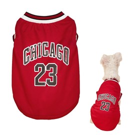 YBGGJO Dog Clothes, For Spring & Summer, T-shirt, Breathable Mesh Vest, Tank Top, Cool, Basketball Uniform, No. 23, Sleeveless Vest, Walks, Outings, Sports Clothes, Puppy Clothes, Cat Clothes, Small
