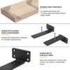 HITOMEN Heavy Duty Floating Shelf Brackets, 6-Inch (1/5'' Thick) Hidden
