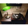 Newrays Green Glass Bankers Desk Lamp with Pull Chain Switch