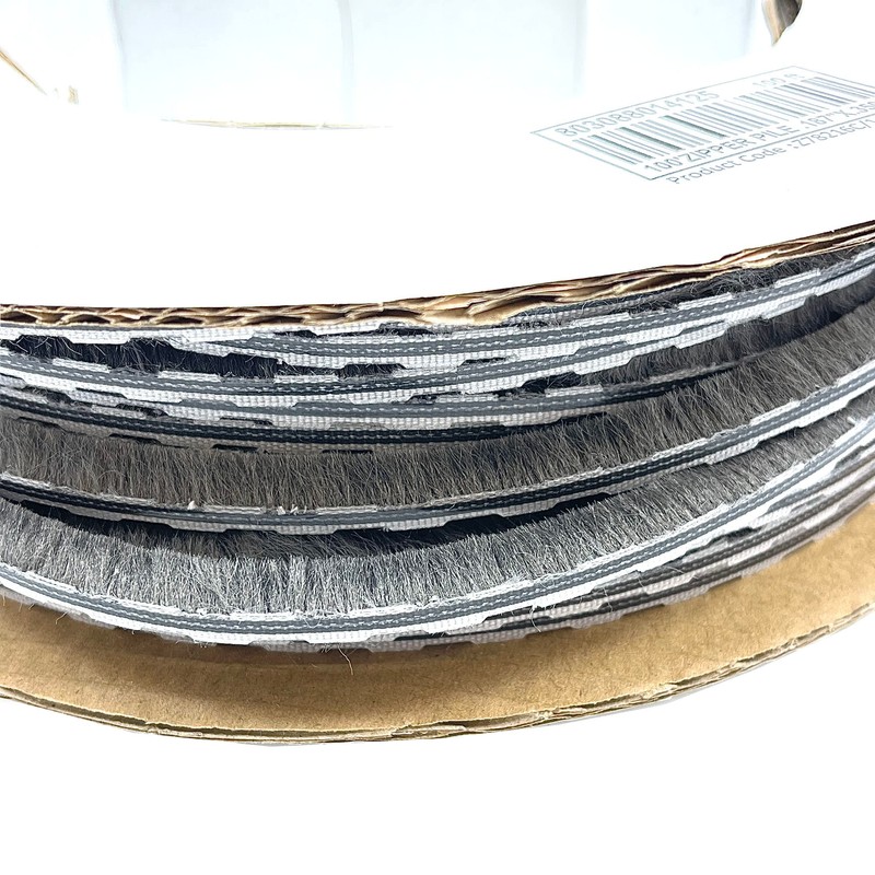CRL Z78216C Zipper Pile Weatherstrip .187" Backing - .350" Pile
