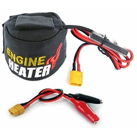 SKYRC SK-600066 - Calentador de motor para motores Nitro RC .19-.26, precalentador de 12 V CC 90 W con cable XT60, corte de baja tensión, temporizador y puerto de acceso superior