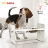 PETCOMO Elevated Dog and Cat Bowl Stand – Adjustable Height,