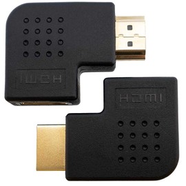 SHDM-HDMFLRL [Left and Right 2 Piece Set] HDMI Ver1.4 Compatible, L-Type Conversion Connector, Left Facing, HDMI Extension Plug, HDMI Male to Female, SS Service