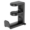 Adjustable Rotating Headphone Stand with Cable Organizer - Black
