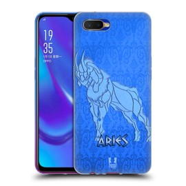 Head Case Designs Aries Zodiac Signs Soft Gel Case Compatible With Oppo K1 (2018)