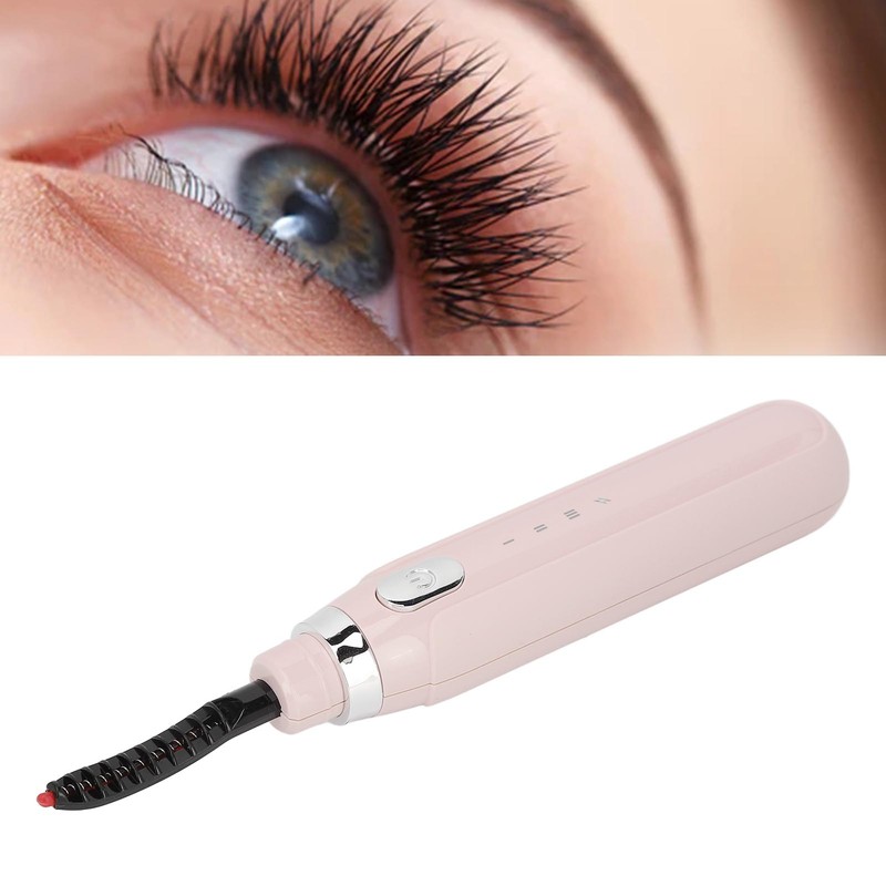 Heated Eyelash Curler Professional Intelligent 3 Gears Temperature Rechargeable Electric