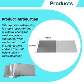 TLC Plates Aluminium Backed Silica Gel Plate GF254 10cm x 10cm,Pack of 20