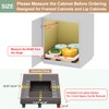 Pull out Cabinet Organizer,Expandable Width(15"-21") and Depth(17"-24") with 3 Rails,Roll