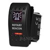 Fevas Rotary Beacon Rocker Switch 5 Pins On-Off SPST Dual