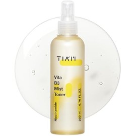 TIAM Vita B3 Mist Toner, 6.76 fl oz, Glow Boosting Facial Spray with Niacinamide, Tranexamic Acid, and Vitamin C for All Skin Types, Hydrating & Refreshing, Korean Skin Care