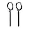 Jewelry Stainless Steel Hinged Earrings Bar Dangle Drop Earrings,Long tassel