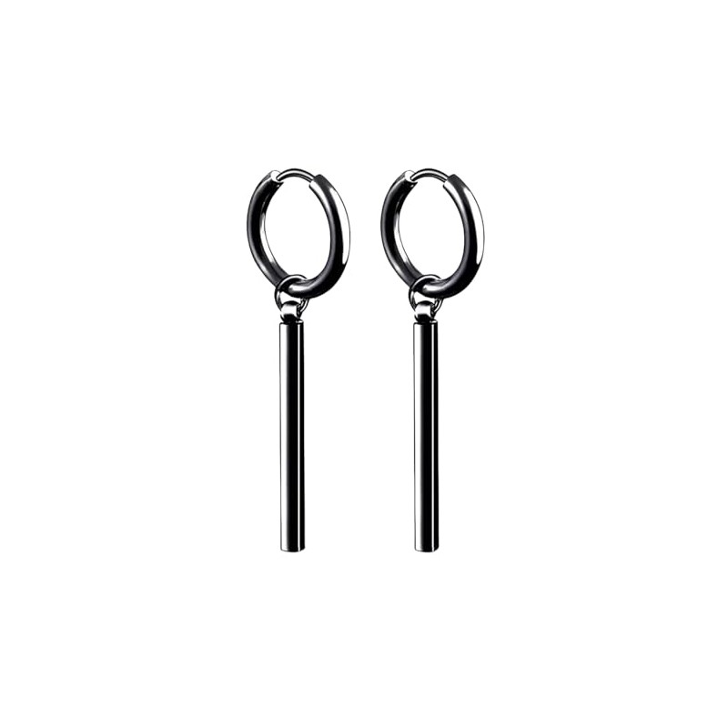Jewelry Stainless Steel Hinged Earrings Bar Dangle Drop Earrings,Long tassel