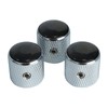 OVSAL 3PCS Electric Bass Guitar Knobs Synthetic Cat's - Eye