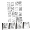 jojofuny 24 Sheets Plastic Alphabet and Number Stencils for DIY