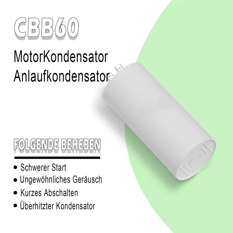 Iruihoo CBB60 75UF Starting Capacitor Capacitor Plug 450V 750µF Capacitor