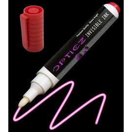 UV Blacklight Reactive Large Tip PINK Invisible Ink Marker