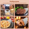2pcs Spatula for Cast Iron, Stainless Steel Griddle Scraper Slant