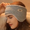 Winter Warm Sleep Ear Headband & Eye Mask E Women's Earband Grey 10ea