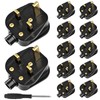 UK Plugs with 13 AMP Fused, 3 pin Mains Plug