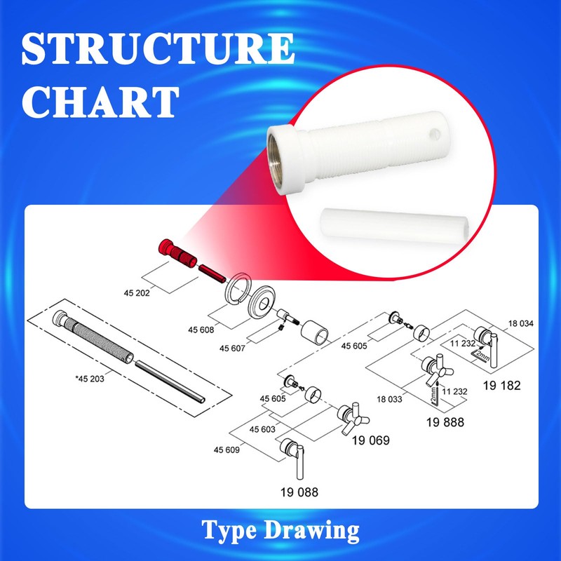2 Sets 45202000 Extension Kit, 3-1/8" Universal Fit